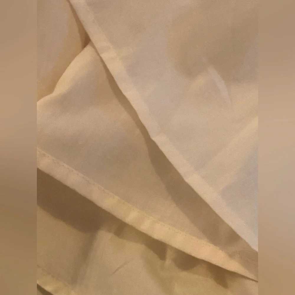 English Factory Cotton Tiered Midi Dress Ruffle V-Neck Cream SKU353 - Picture 9 of 12